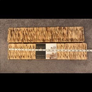 2 Bombay Floating Rattan Shelves